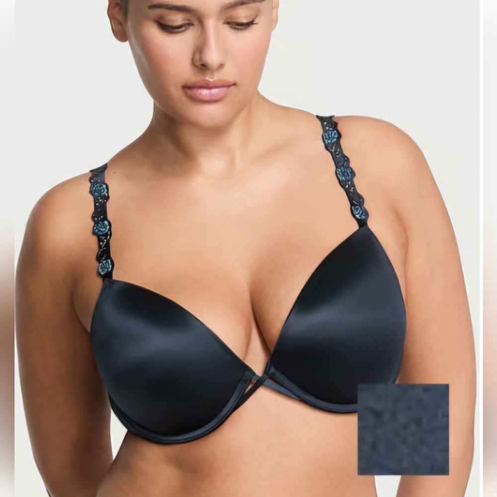 Victorias Secret Very Sexy Electric Orchid Shine Strap Push Up Bra